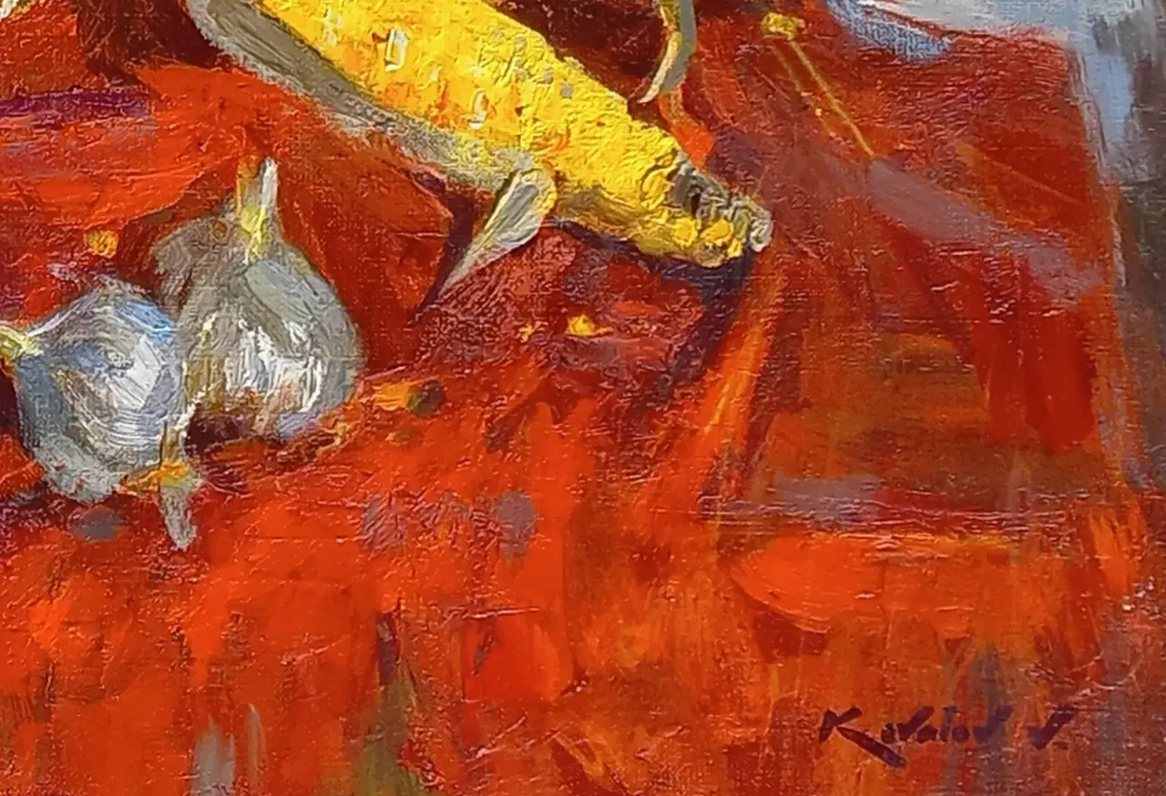 Still Life with Corn detail 1
