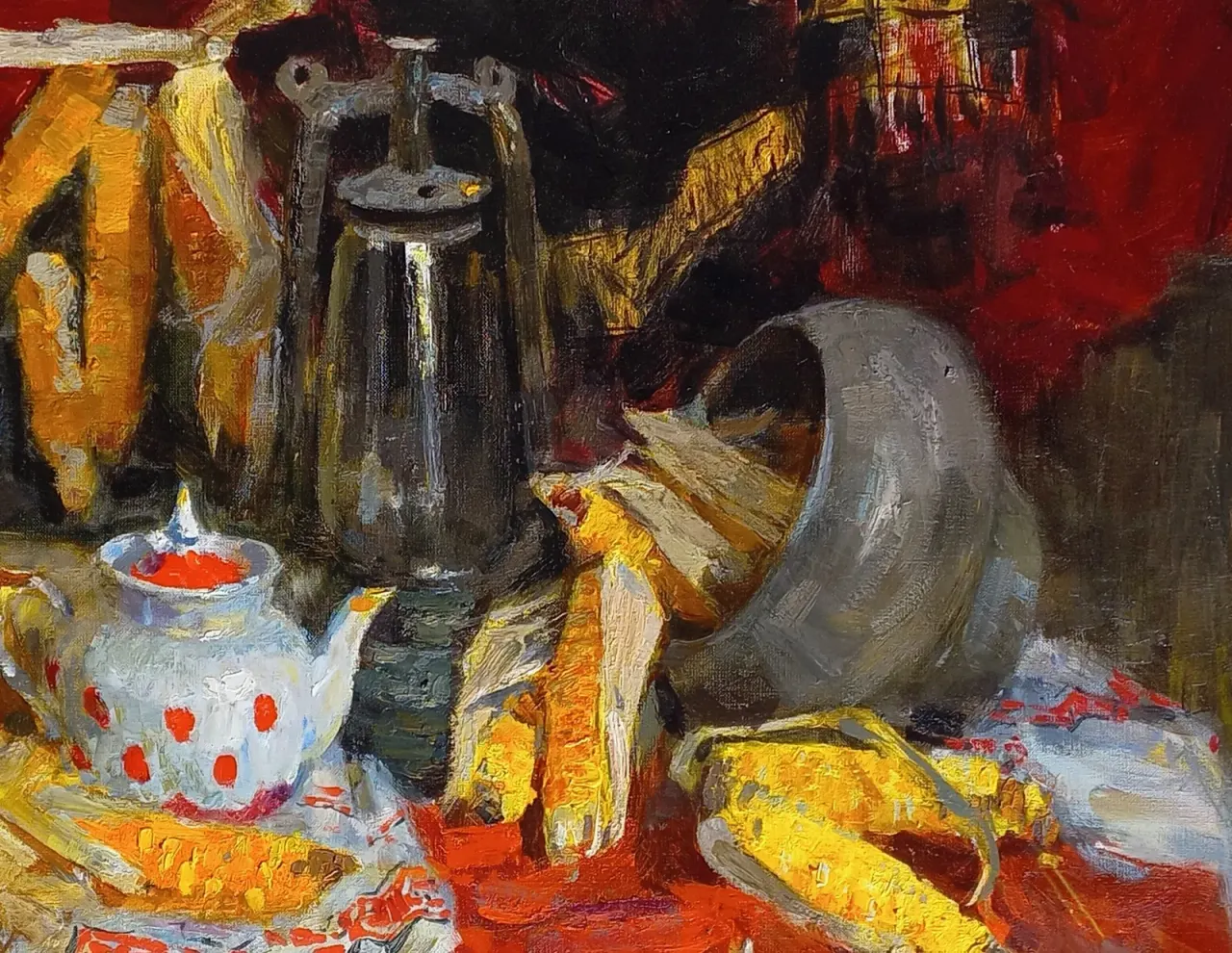 Still Life with Corn detail 2