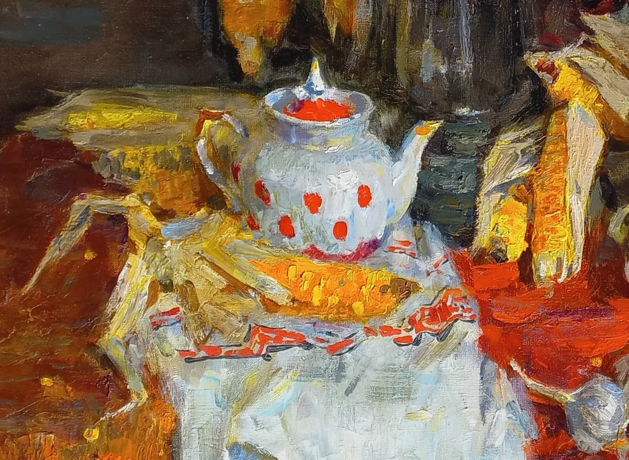 Still Life with Corn detail 3